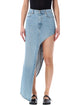 Coperni Coperni Asymmetric Denim Skirt