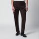 Pt Torino Brown Cotton-Blend Trousers