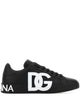 Dolce & Gabbana Black Calf Leather Sneakers