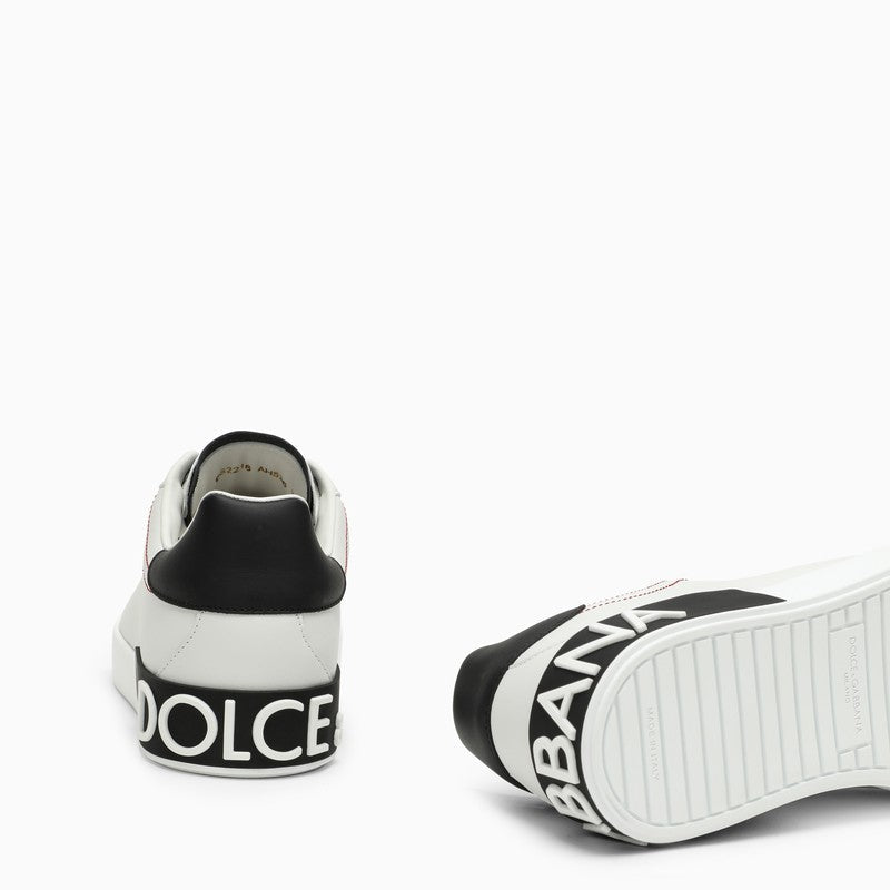 Dolce & Gabbana Portofino White/Black Leather Sneaker