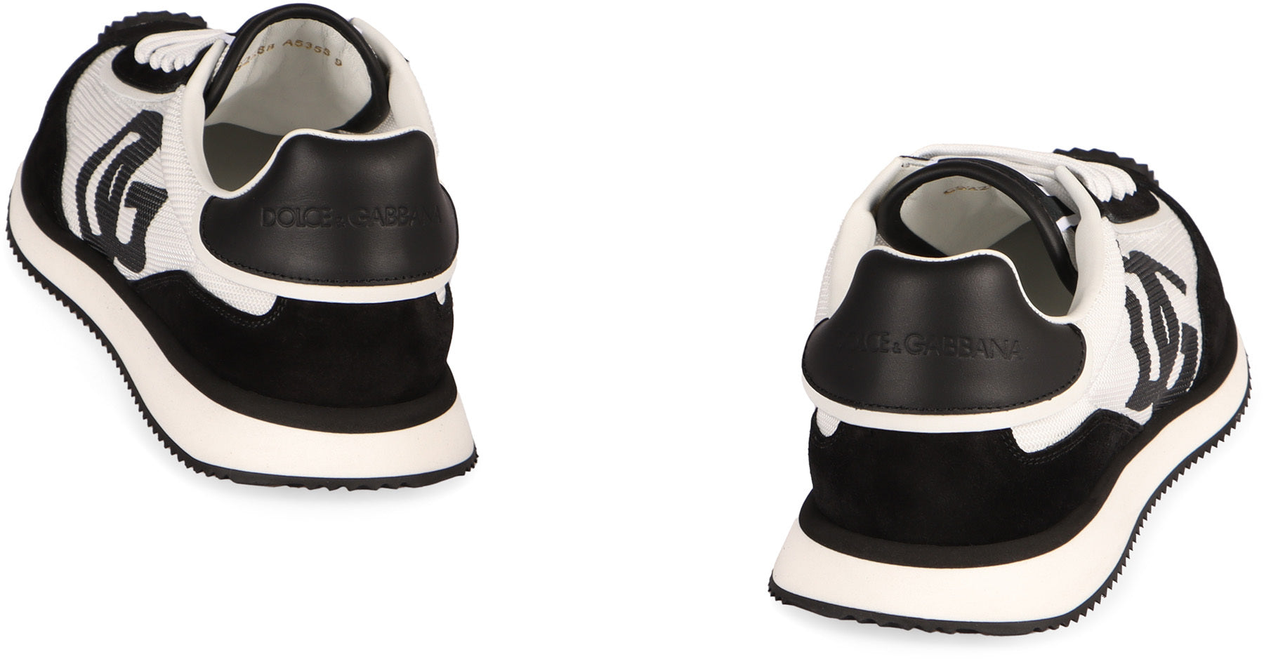 Dolce & Gabbana Suede And Mesh Dg Cushion Sneakers