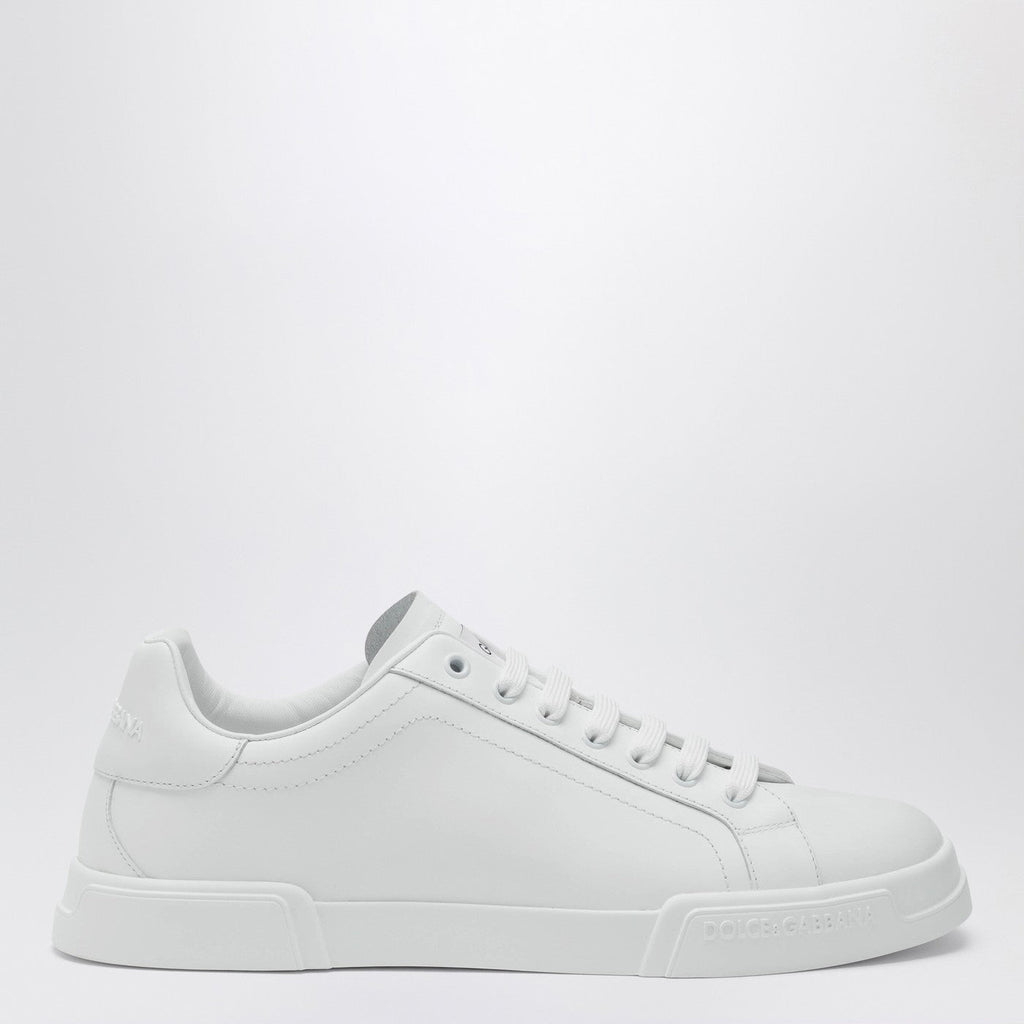 Dolce&Gabbana White Portofino Sneakers In Leather