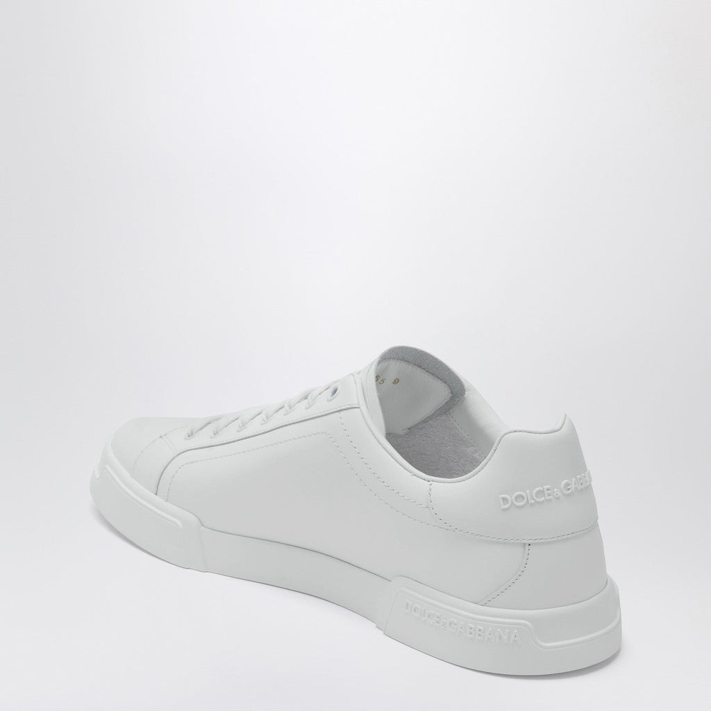 Dolce&Gabbana White Portofino Sneakers In Leather