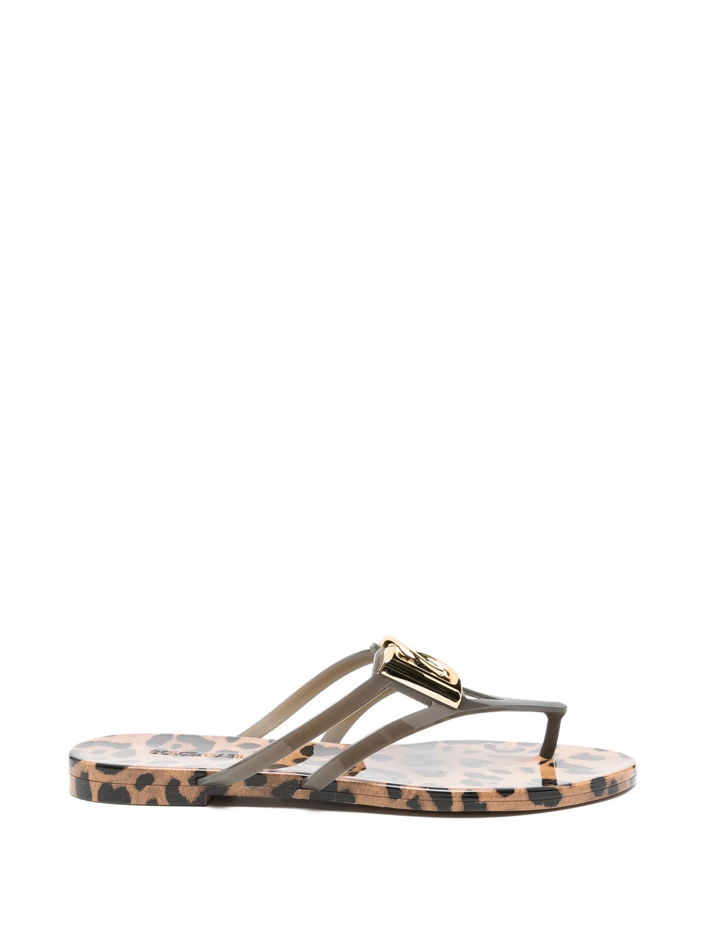 Dolce & Gabbana Rubber Beachwear Slides With Logo