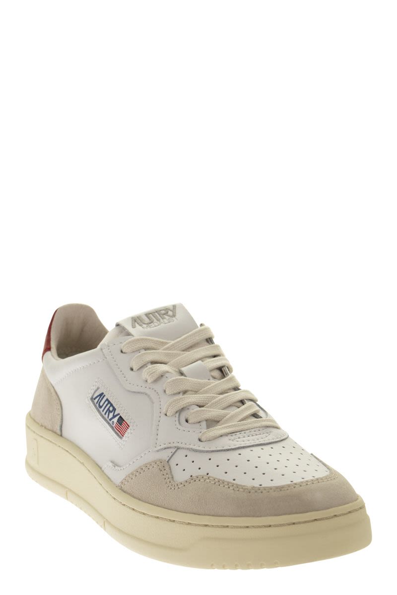 Autry Medalist Low Leather And Suede Sneakers