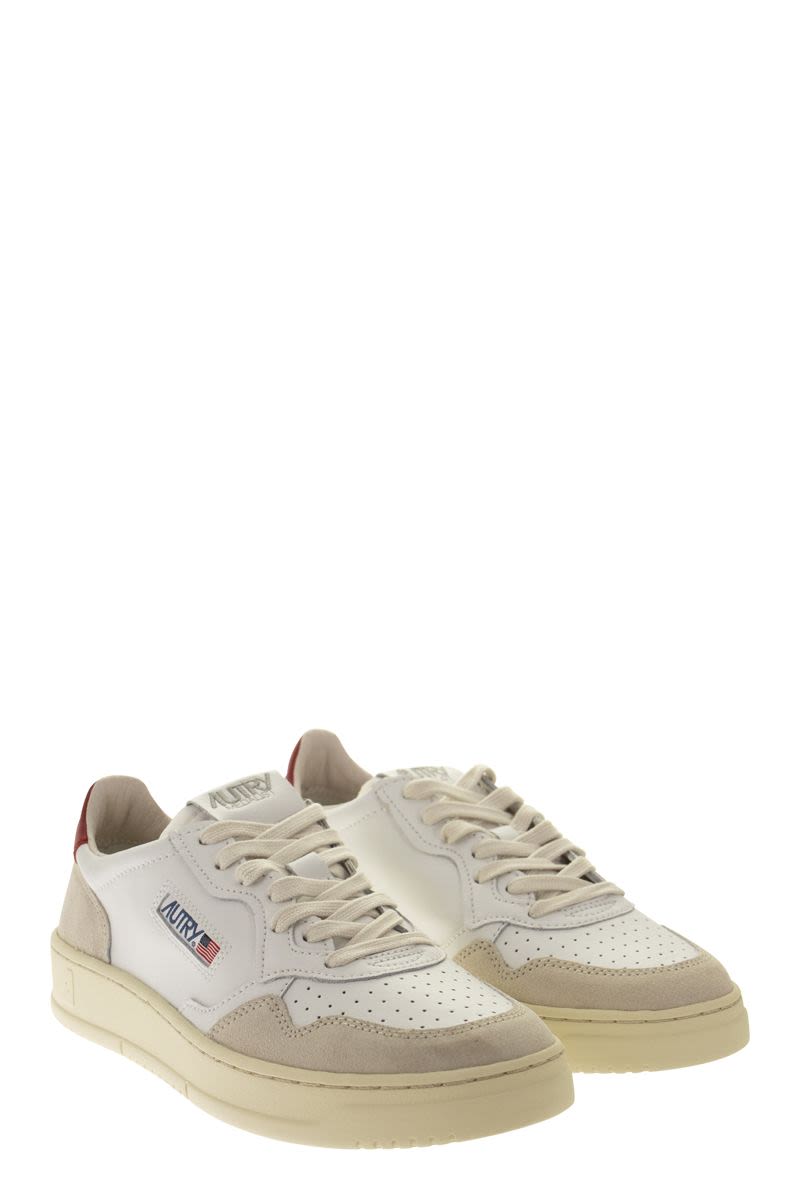 Autry Medalist Low Leather And Suede Sneakers