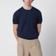 Drumohr Blue Cotton Crewneck Sweater