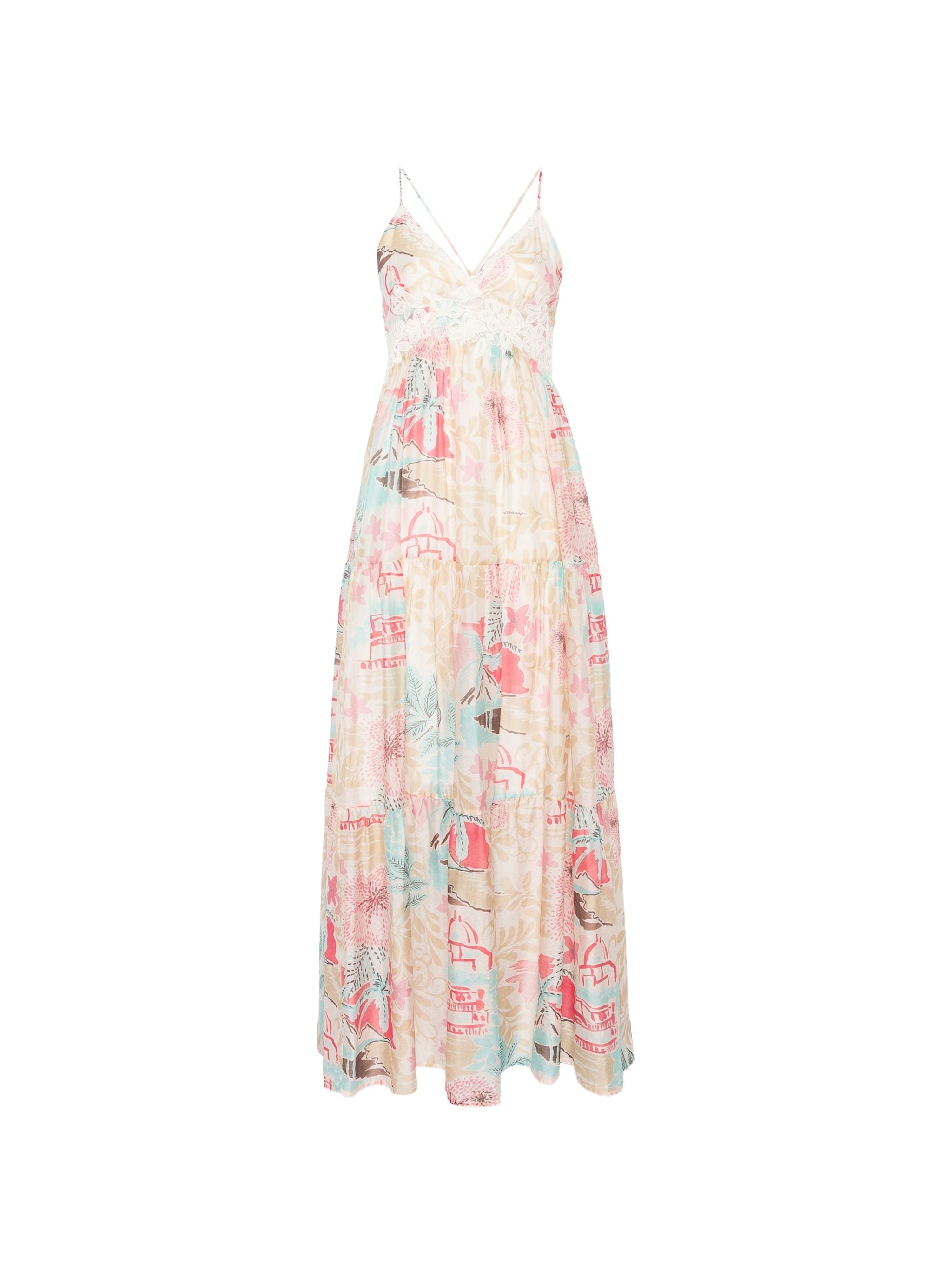 Ermanno Lyocell Polyamide Long Dress