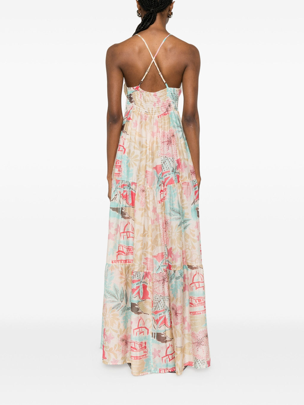 Ermanno Lyocell Polyamide Long Dress