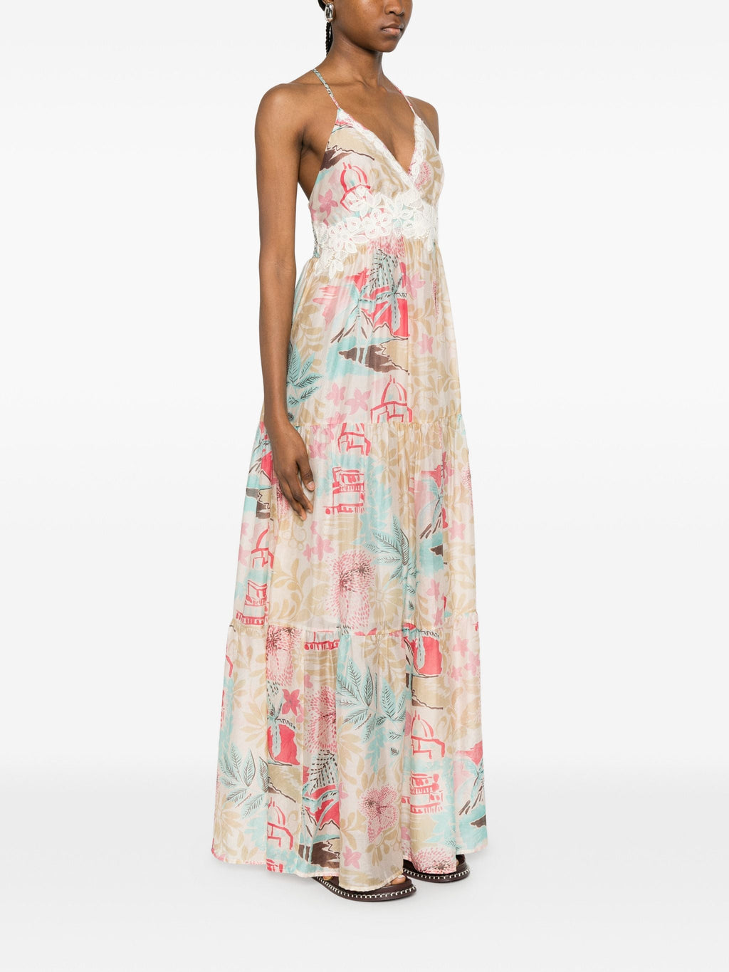 Ermanno Lyocell Polyamide Long Dress