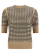 Ermanno Scervino Check Knit With Crystals