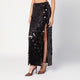 Parosh  Black Sequin Pencil Skirt