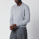 Drumohr Light Grey Wool Polo Shirt