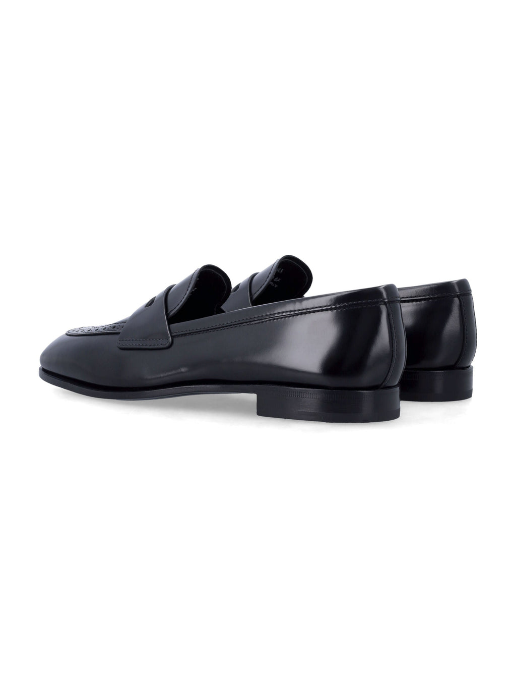 Church's Church’s Onyx Fumé Polished Leather Loafer