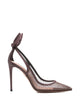 Aquazzura "Bow Tie" Mesh Pump 105