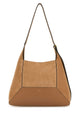 Jimmy Choo Camel Suede Medium Diamond Shoulder Bag