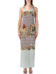 Jean Paul Gaultier Jean Paul Gaultier Marinière Grape Tank Long Dress