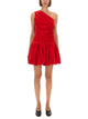 Patou Oneshoulder Mini Dress Bloomer Effect