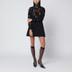Patou  Black Mini Dress With Buckle Collar