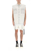Drkshdw White Vintageeffect Denim Vest