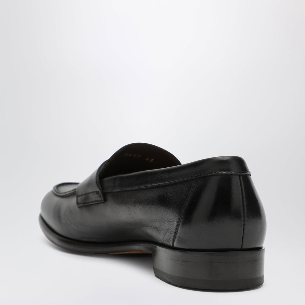 Doucal's Brown Penny Loafer In Leather