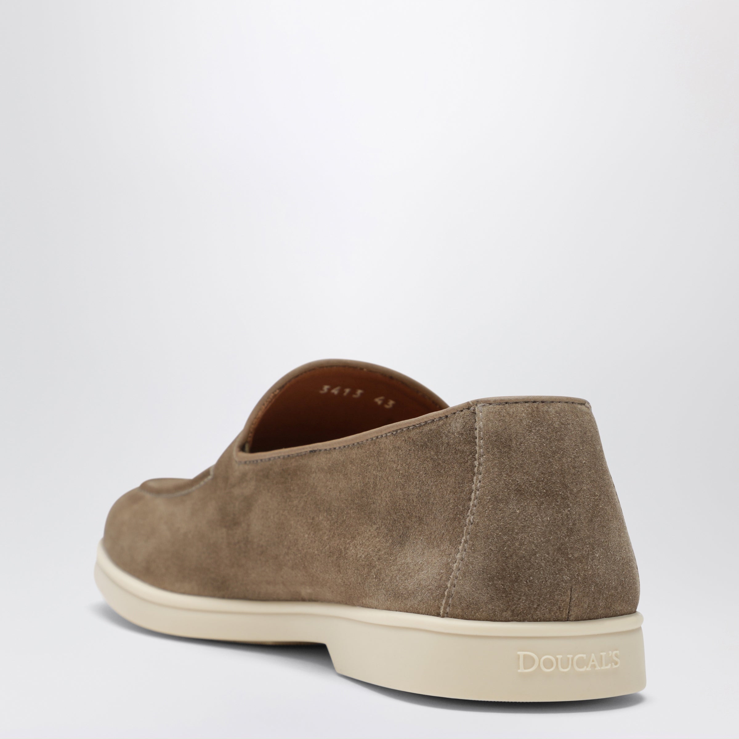 Doucal's Beige Suede Loafers