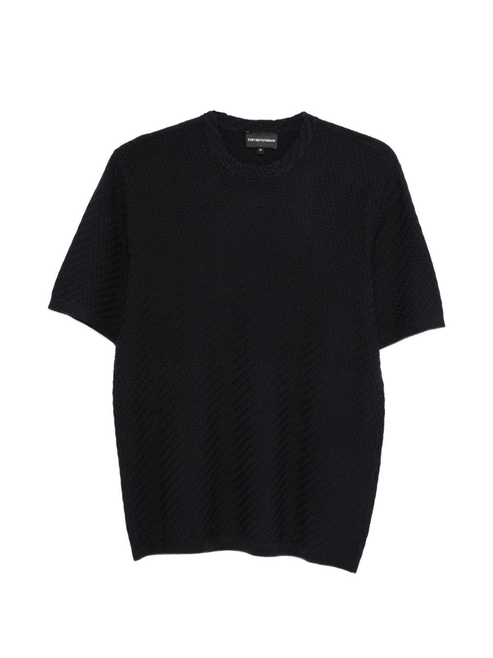 Emporio Armani Blue Viscose-Blend T-Shirt
