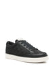 Emporio Armani Black Polyester-Cotton Sneakers