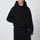 Entire Studios Black Cotton Zip-Up Hoodie