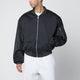 Entire Studios Grey Woolblend Bomber Jacket With Zip