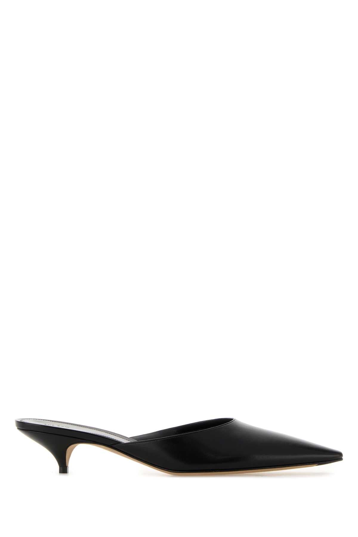 The Row Pointed Leather Mules