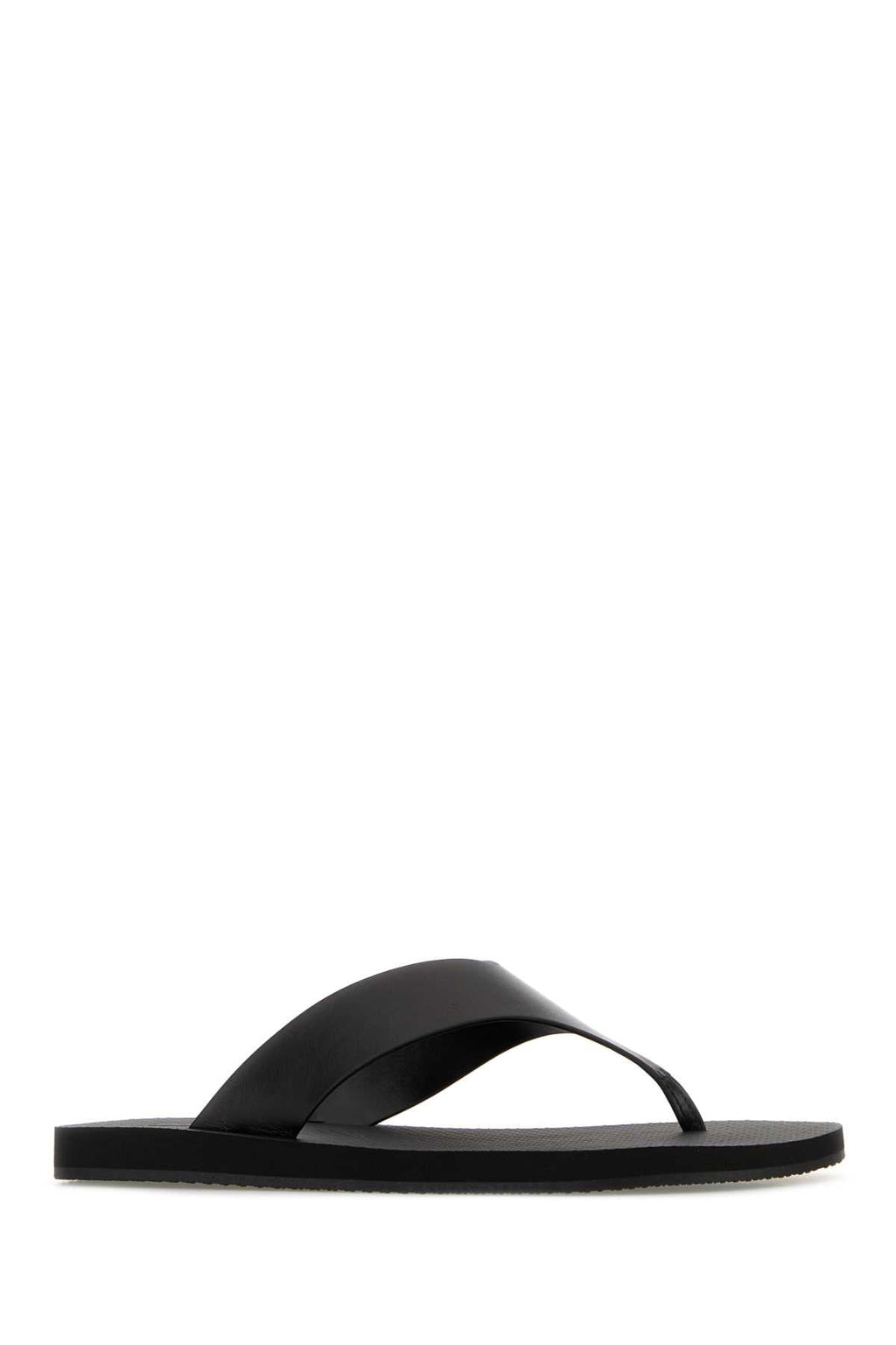 The Row Dune Ginza Classic Leather Sandal Black