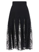Dolce & Gabbana Charmeuse Skirt With Lace