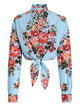 Dolce & Gabbana Flower Bouquet-Print Cotton Shirt