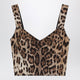 Dolce & Gabbana Leopardprint Cotton Bustier Top