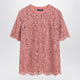 Dolce & Gabbana Pink Lace T-Shirt