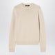 Loro Piana Beige Mélange Cashmere Crewneck Sweater