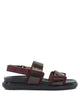 Marni Bordeaux Leather Sandals