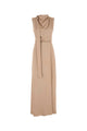 Fendi Beige Satin Long Dress