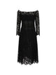 Fendi Black Macramé Lace Dress
