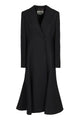 Fendi  Black Grain De Poudre Wool Coat