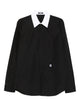 Balmain Black Cotton Ls Long-Sleeve Shirt