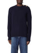 Balmain Blue Wool Crew Neck Sweater