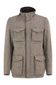 Herno Virgin Wool Field Jacket With Concealed Hood