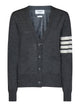 Thom Browne Dark Gray Wool Cardigan