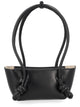 Hereu Black Leather Shoulder Bag