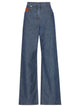Fendi Blue Denim Chambray Straight Jeans
