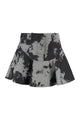 Fendi Black Ff Animalier Denim Skirt