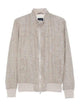 Barba Napoli Dark Brown Linen Virgin Wool Silk Jacket