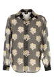 Fendi Printed Black Organza Shirt